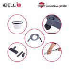 IBELL Cyclone1700 Industrial Series HEPA Filter 35L 20kPa Pressure Stainless Steel Tank Wet/Dry Vacuum Cleaner with Blower Function