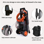 IBELL WIND66 Pressure Car Washer, 1550 Watts Motor, 120 Bar Car Washer High Pressure Gun, 6.7 L/Min Flow, 5M Hose, Portable Pressure Washer for Car, Bike, Home & Outdoor Cleaning