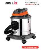 IBELL Cyclone 1100 Industrial Series 15L 17kPa Pressure Stainless Steel Tank HEPA Filter Wet/Dry Vacuum Cleaner