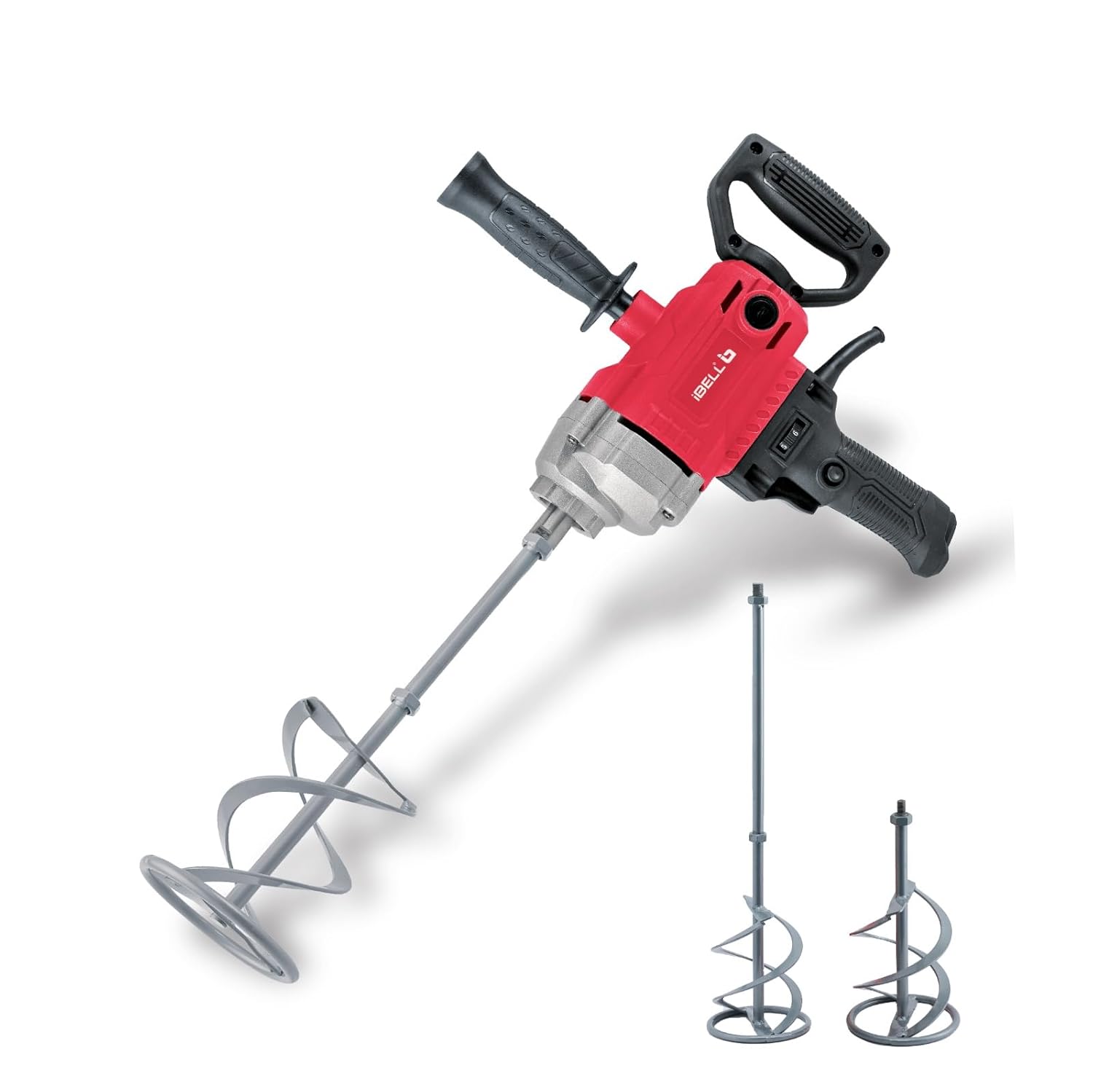 IBELL Handheld Paint Mixer Electric Stirrer Paint Cement Putty Paste Feed Mixer Blender Multipurpose Stirring Machine 950W
