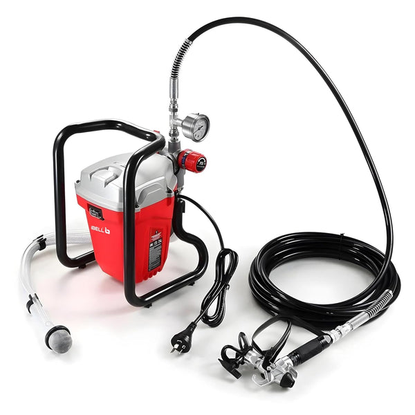 iBELL APS1170 Airless Paint Sprayer Machine with Powerful 650W Motor, Max Pressure 20.7MPa/3000psi, 1.1L/Min Flow Rate and 7.6M High Pressure Hose (Multicolor) | Corded Electric