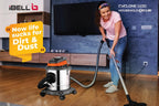 IBELL Cyclone 1100 Industrial Series 15L 17kPa Pressure Stainless Steel Tank HEPA Filter Wet/Dry Vacuum Cleaner