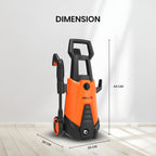 IBELL WIND66 Pressure Car Washer, 1550 Watts Motor, 120 Bar Car Washer High Pressure Gun, 6.7 L/Min Flow, 5M Hose, Portable Pressure Washer for Car, Bike, Home & Outdoor Cleaning