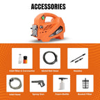 IBELL Microjet High Pressure Washer, 1700W Induction Motor, 130 Bar Car Washer High Pressure Gun, 6.9 L/Min Flow, 5 M Hose, Turbo Nozzle, Portable Pressure Washer (Premium Edition)