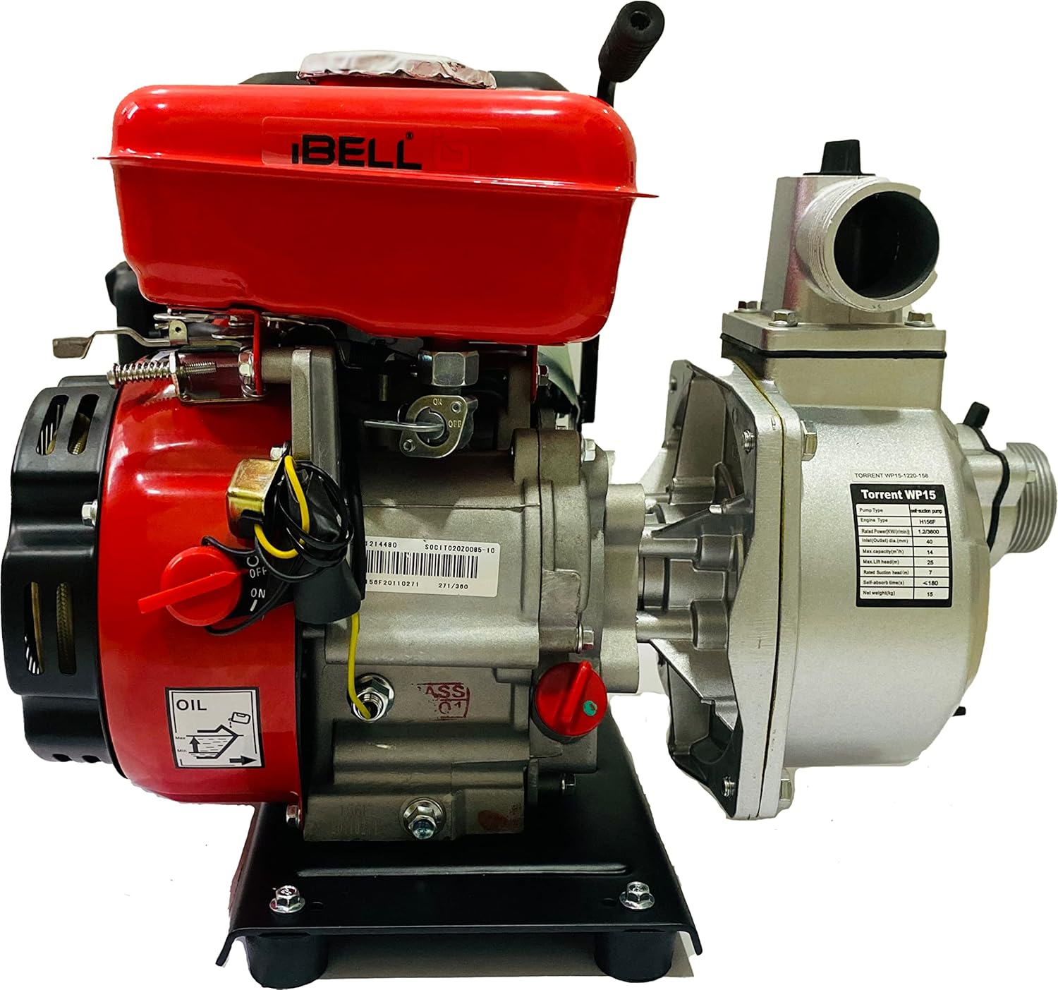 iBELL Torrent WP 15 Gasoline 1.5HP Powered Water Pump