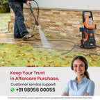 IBELL WIND55 Pressure Washer for Car, 1800W Motor, 140 Bar Car Washer High Pressure Gun, 7.8 L/Min Flow, 5M Hose, Turbo Nozzle, Portable Pressure Washer for Car, Bike, Home & Outdoor Cleaning