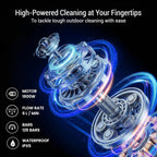 IBELL WIND60 High Pressure Washer, 1600W Induction Motor, 125 Bar Car Washer High Pressure Gun, 6 L/Min Flow, 5M Hose, Portable Pressure Washer for Car, Bike, Home & Outdoor Cleaning