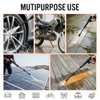 IBELL WIND60 High Pressure Washer, 1600W Induction Motor, 125 Bar Car Washer High Pressure Gun, 6 L/Min Flow, 5M Hose, Portable Pressure Washer for Car, Bike, Home & Outdoor Cleaning