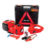 iBELL ECJ510 Hydraulic Jack for car, 5 in 1 Electric Jack for car with Tire Inflator and Electric Impact Wrench, Lifting Range 6 to 17.7 inch Compactible for Car SUV MPV Sedan