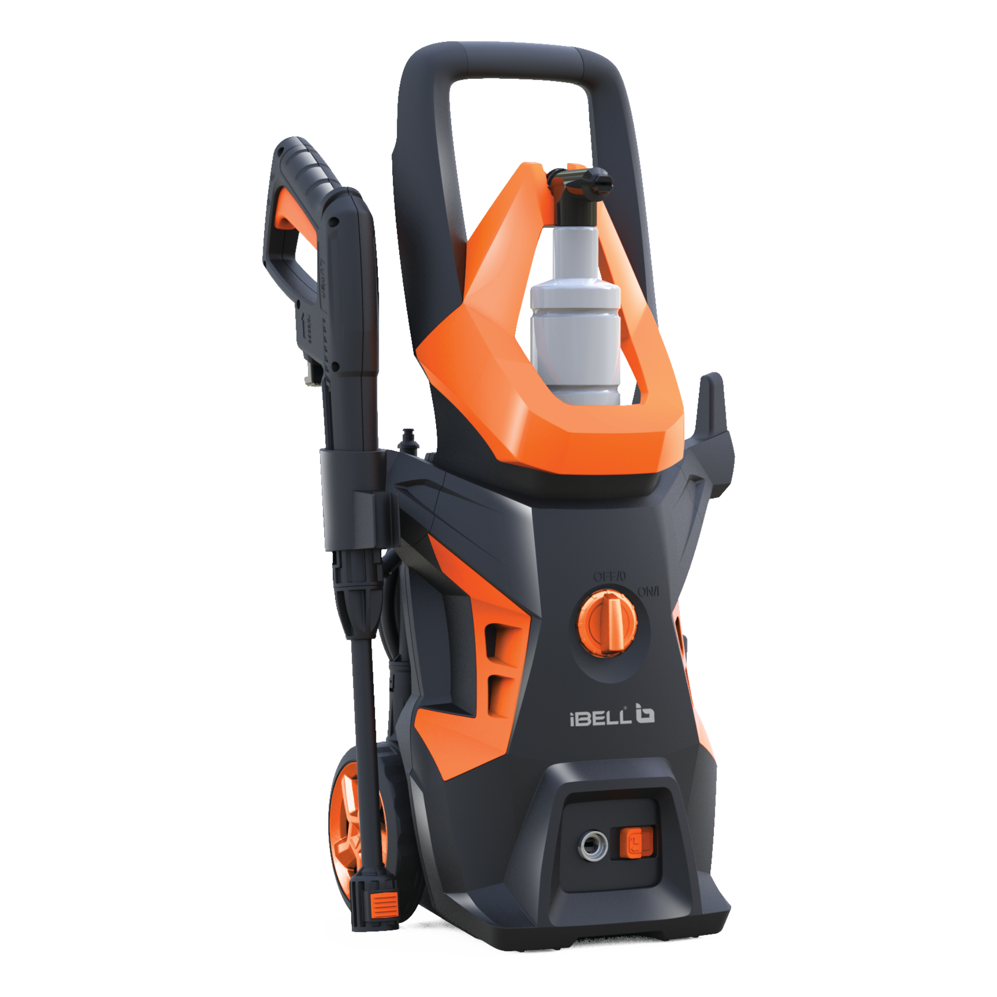 IBELL WIND55 Pressure Washer for Car, 1800W Motor, 140 Bar Car Washer High Pressure Gun, 7.8 L/Min Flow, 5M Hose, Turbo Nozzle, Portable Pressure Washer for Car, Bike, Home & Outdoor Cleaning